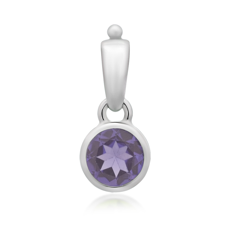 Amethyst-Silberanhänger