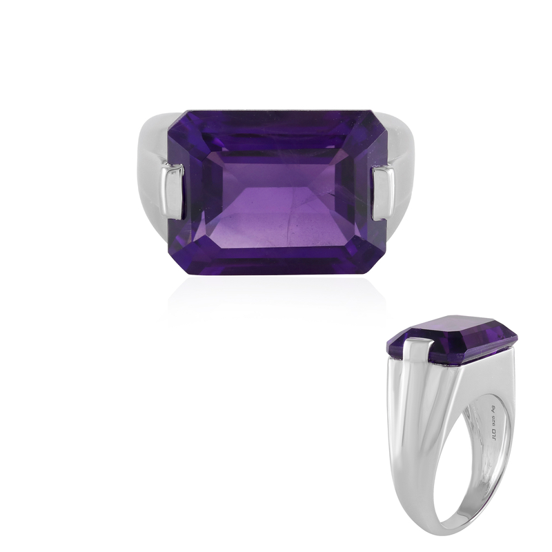 Sibirischer Amethyst-Silberring