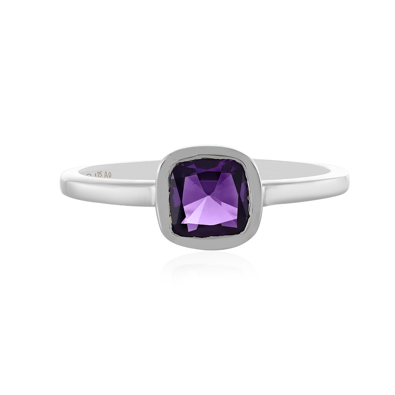 Sibirischer Amethyst-Silberring