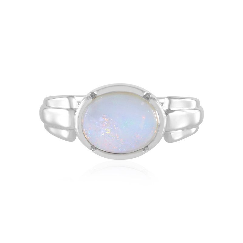 Australischer Opal-Silberring