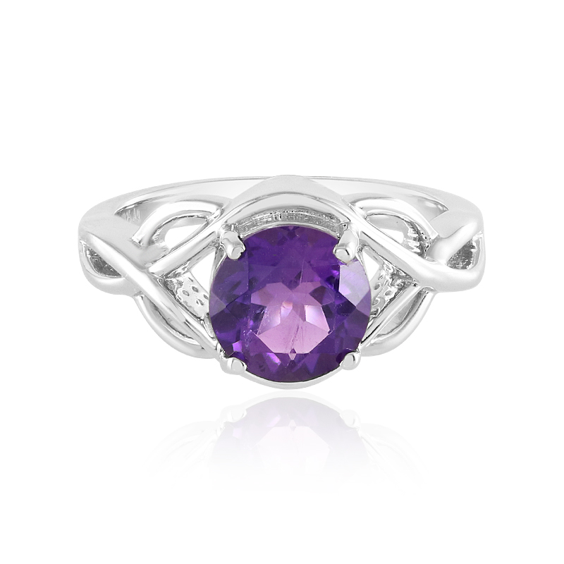Sibirischer Amethyst-Silberring