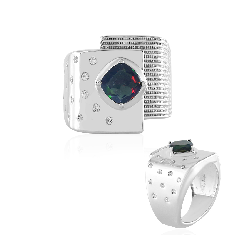 Mezezo-Opal-Silberring (de Melo)