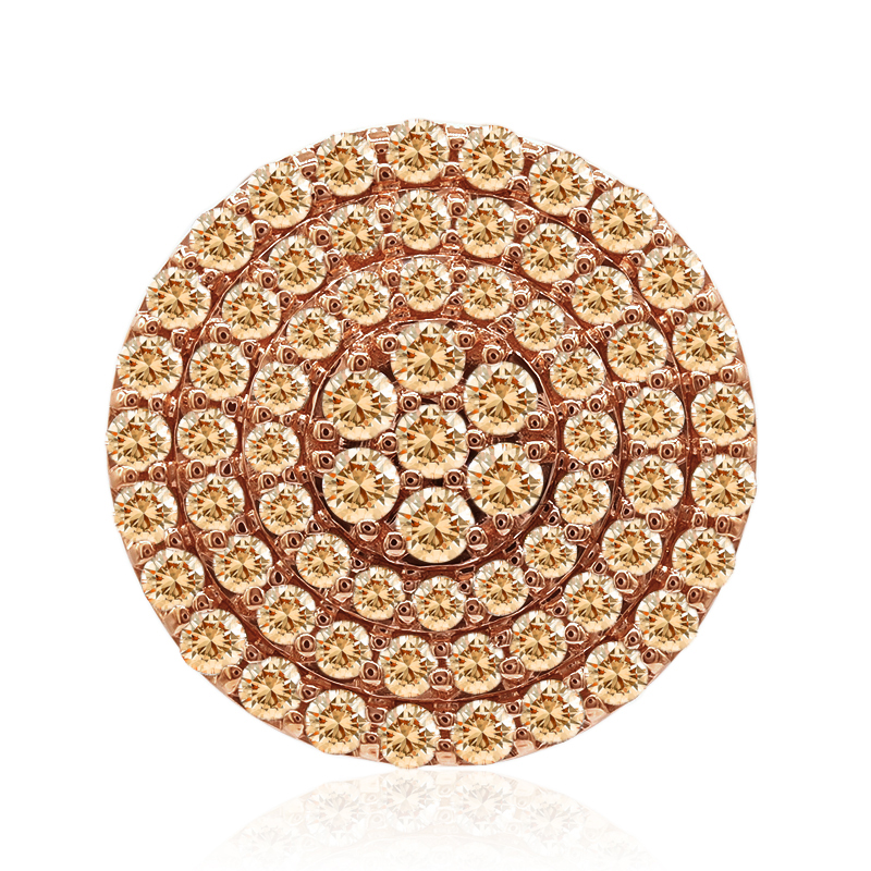 SI1 Argyle-Rose de France-Brillant-Goldanhänger (Annette)