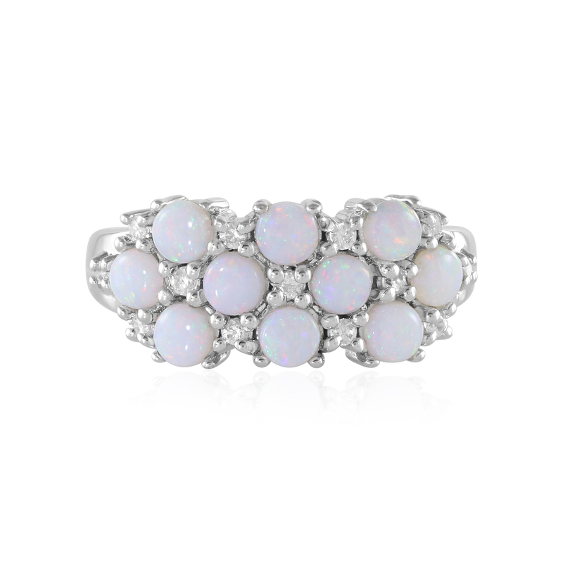 Australischer Opal-Silberring Australischer Opal-Silberring
