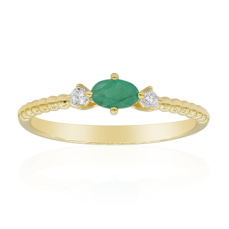 AAA-Sambia-Smaragd-Goldring