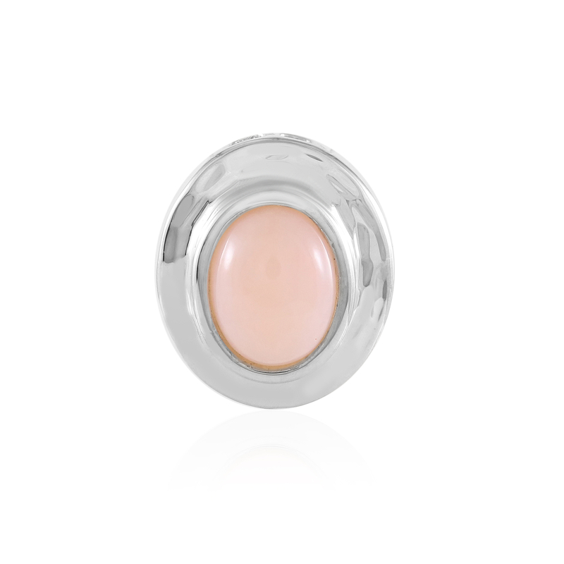 Pinkfarbener Opal-Silberanhänger (MONOSONO COLLECTION)
