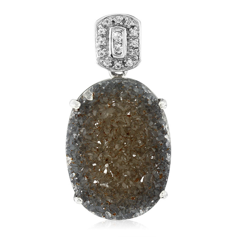 Glitzer-Achat-Silberanhänger Glitzer-Achat-Silberanhänger