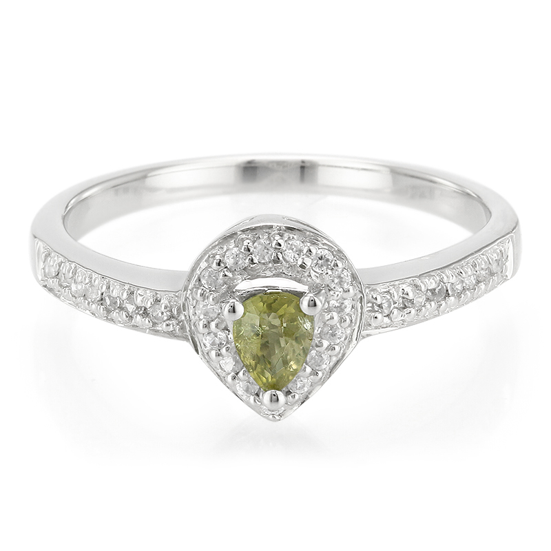 Kupfer-Turmalin-Silberring