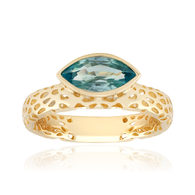 Ratanakiri-Zirkon-Goldring (Ornaments by de Melo)