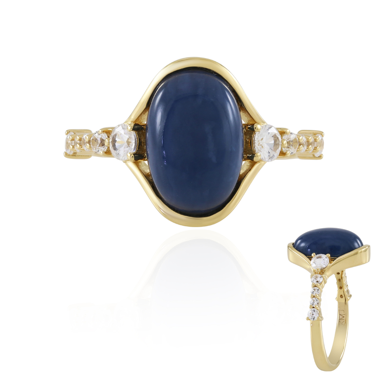 Blauer Opal-Silberring (KM by Juwelo)