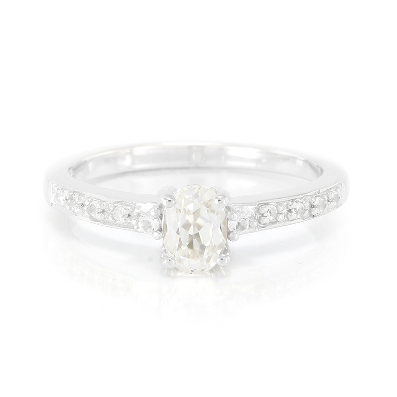 Kanariengelber Kunzit-Silberring Kanariengelber Kunzit-Silberring