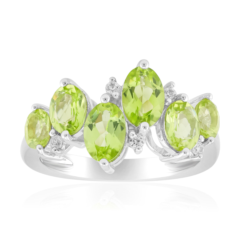 Jilin-Peridot-Silberring (de Melo Essence)