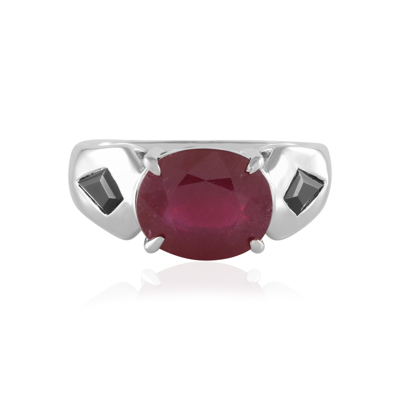 Madagaskar-Rubin-Silberring (de Melo)