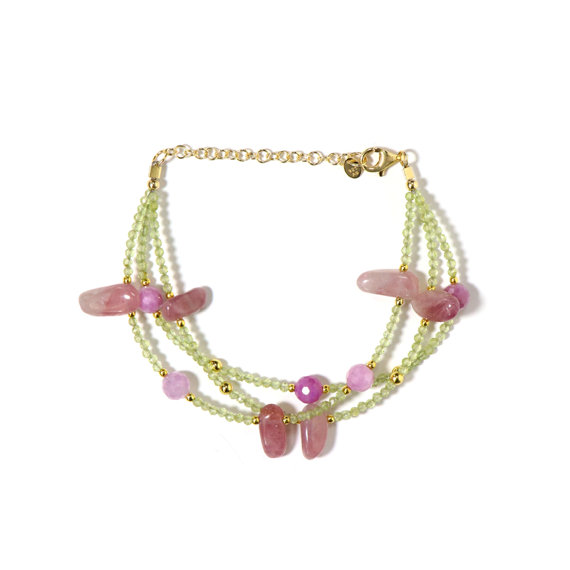 Edelstein-Silberarmband (Riya)