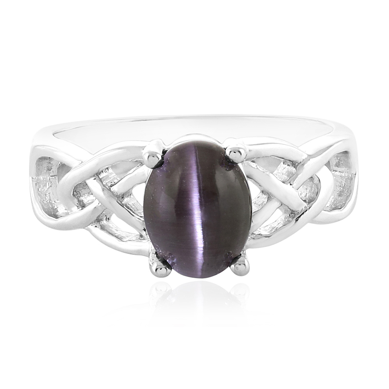 Sonnenstein-Katzenauge-Silberring