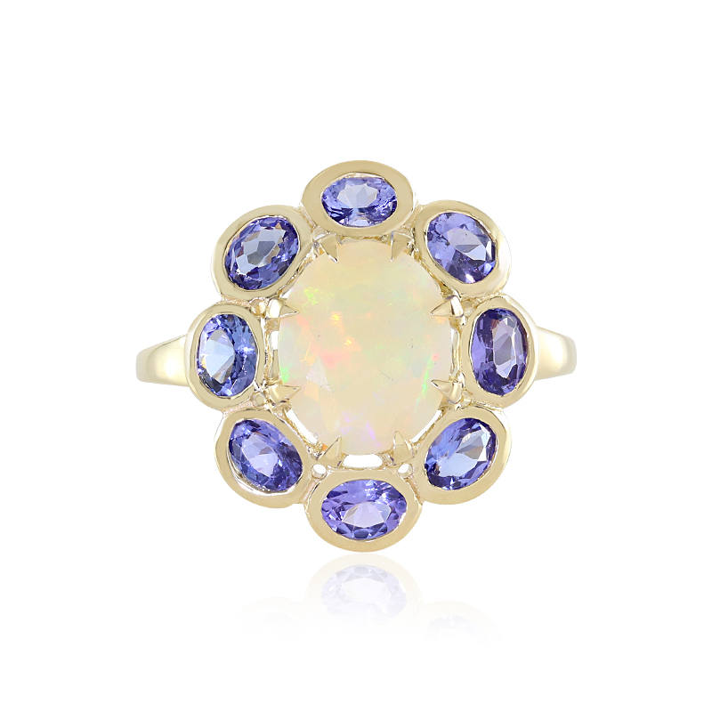 Welo-Opal-Goldring Welo-Opal-Goldring