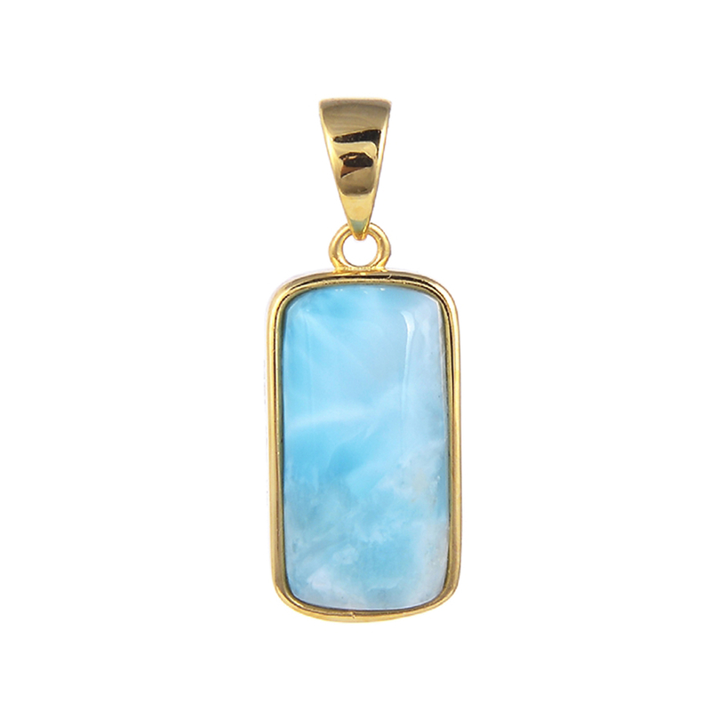 Larimar-Silberanhänger