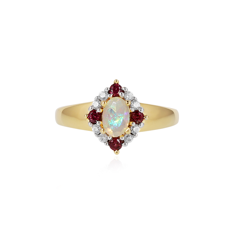 Welo-Opal-Silberring Welo-Opal-Silberring