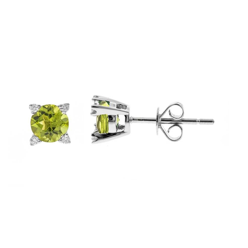 Dashihe-Peridot-Goldohrringe