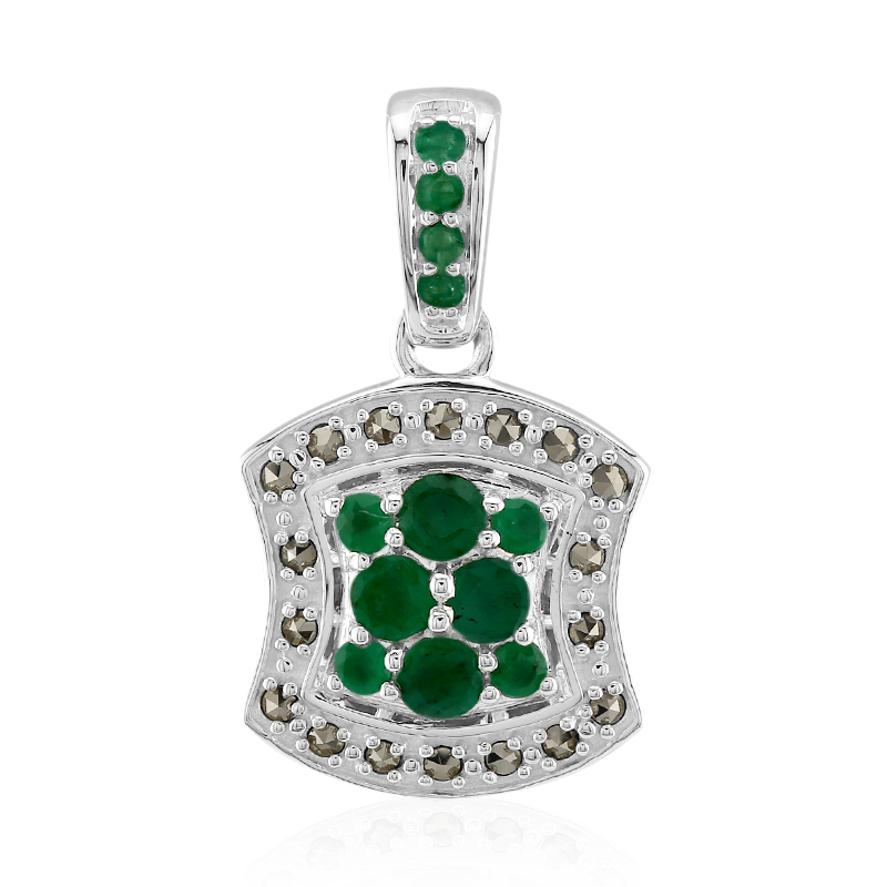 Sambia-Smaragd-Silberanhänger (Annette classic)