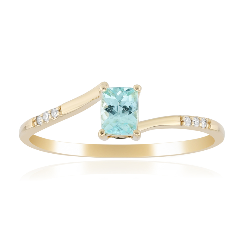 Brasilianischer Paraiba-Turmalin-Goldring (AMAYANI)