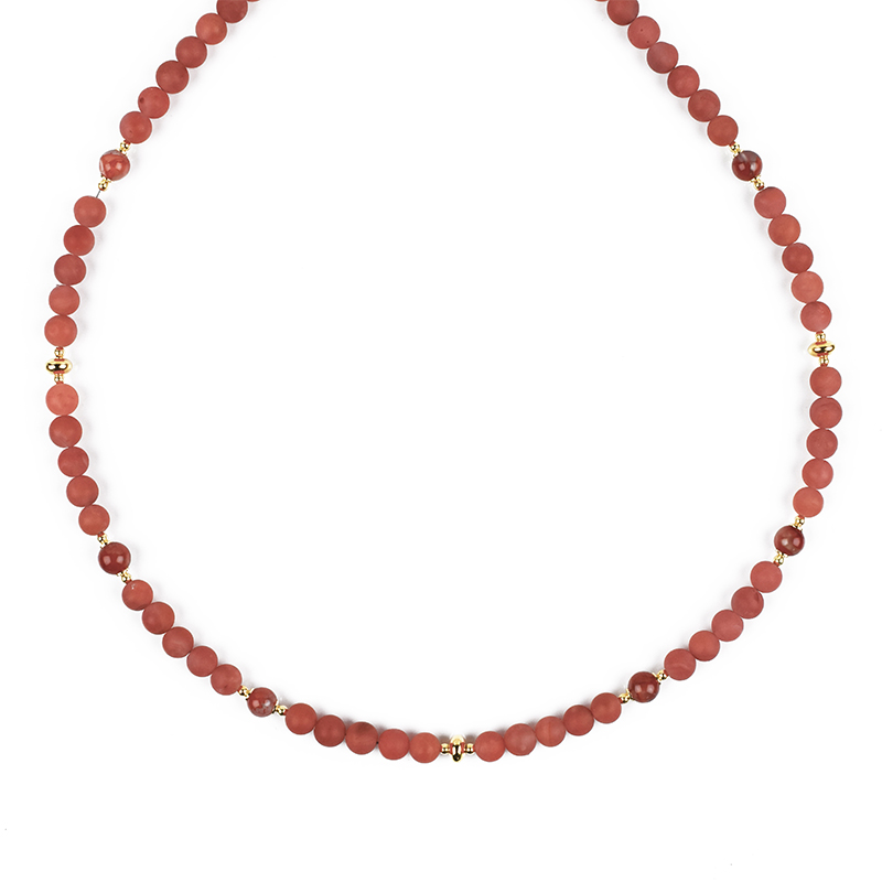 Pionier-Achat-Silberhalskette