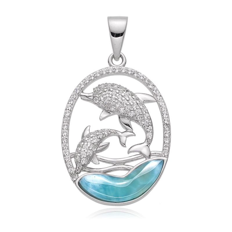 Larimar-Silberanhänger Larimar-Silberanhänger