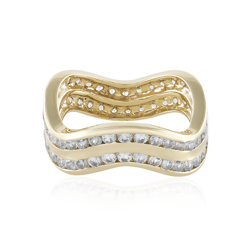 Zirkon-Goldring (de Melo)