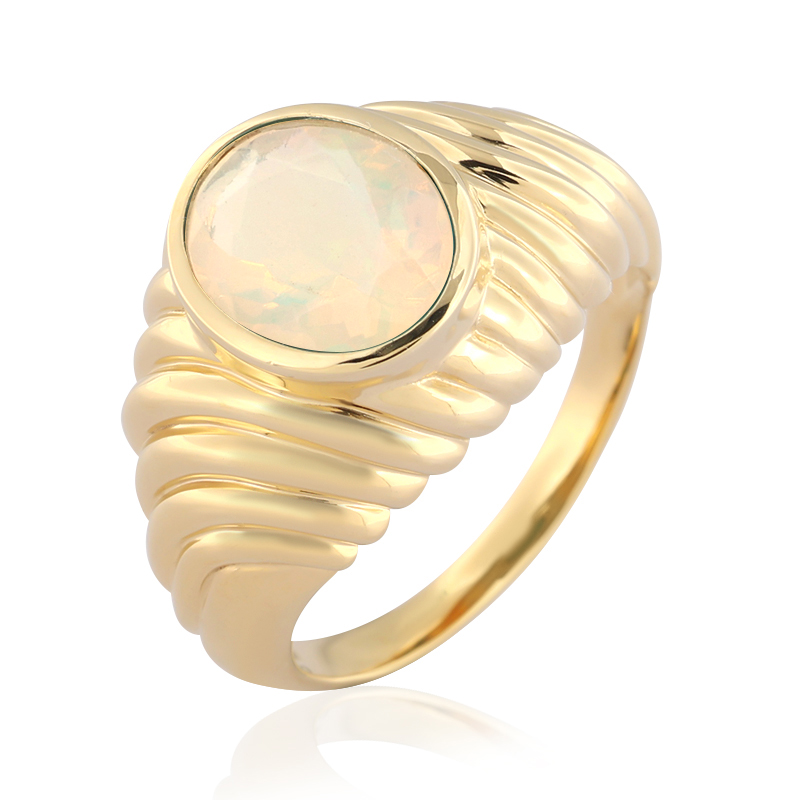 Welo-Opal-Silberring (de Melo) Welo-Opal-Silberring (de Melo)