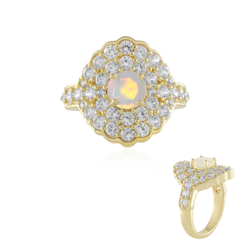 Welo-Opal-Silberring Welo-Opal-Silberring
