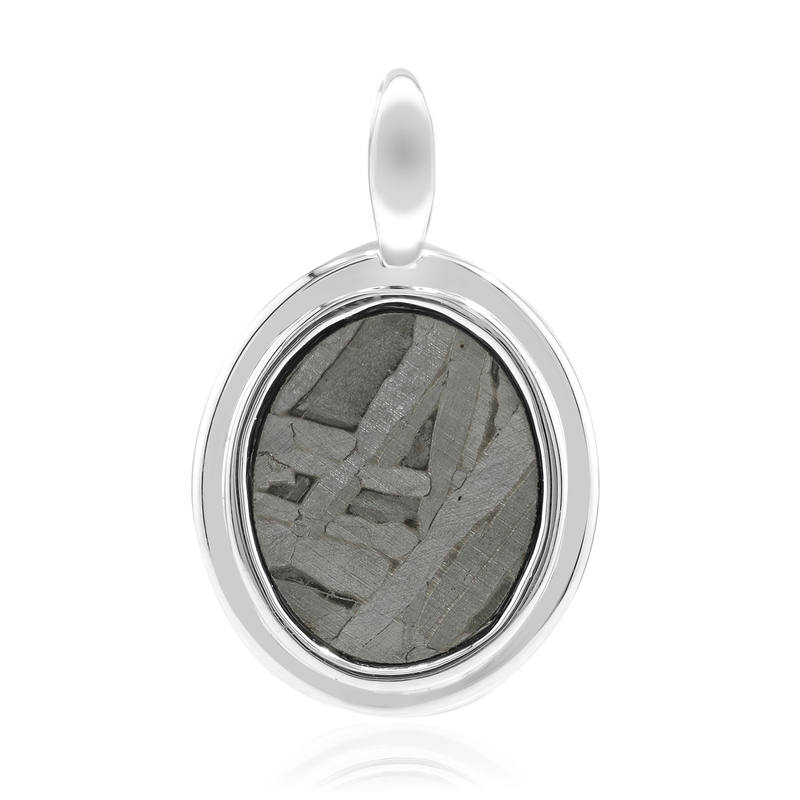 Aletai-Meteorit-Silberanhänger