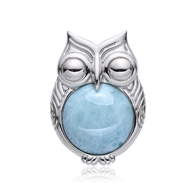 Larimar-Silberanhänger