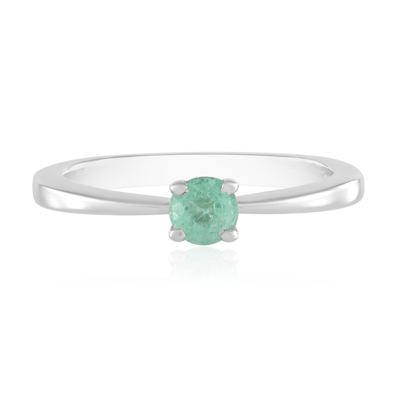 Kolumbianischer Smaragd-Silberring