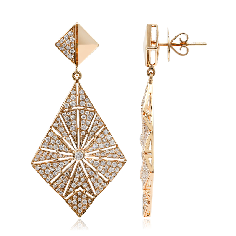 SI1 (H) Brillant-Goldohrringe (Nara Jewelry) SI1 (H) Brillant-Goldohrringe (Nara Jewelry)