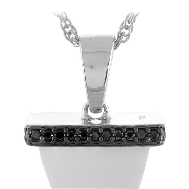 Pristin-Magnesit-Silberhalskette