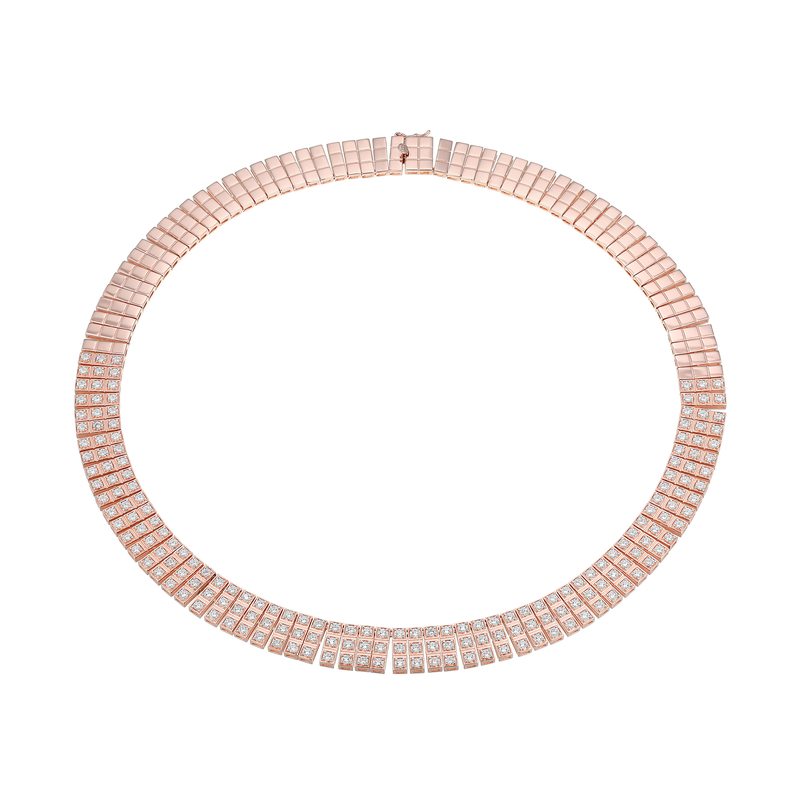 Zirkon-Silbercollier (Adela Silber) - Farbe: Weiß