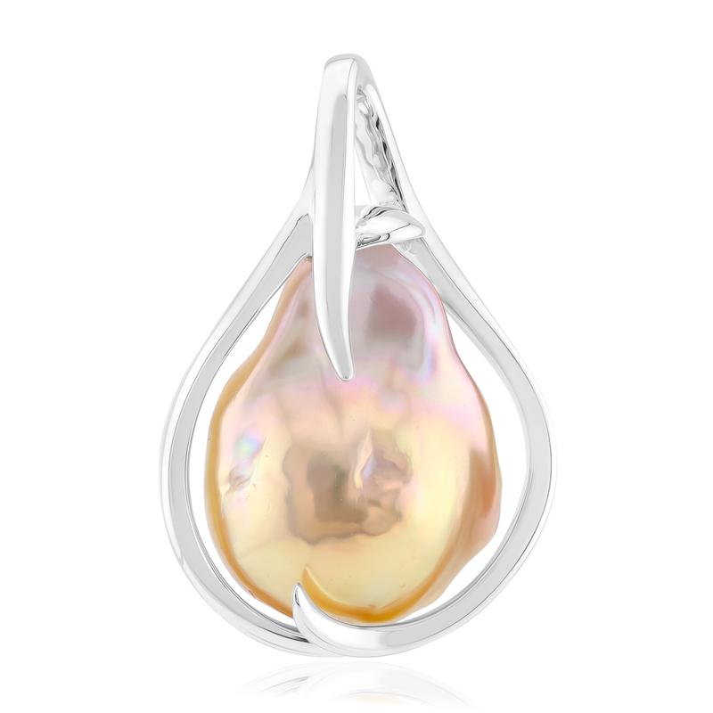 Süßwasserzuchtperlen-Silberanhänger (MONOSONO COLLECTION)