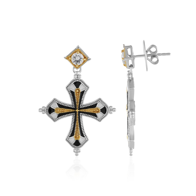 Zirkon-Silberohrringe (Dallas Prince Designs)