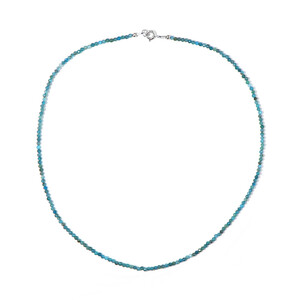 Neon Blue Apatite Silver Necklace 1040UN