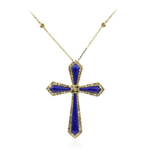 14K Lapis Lazuli Gold Necklace (CIRARI)