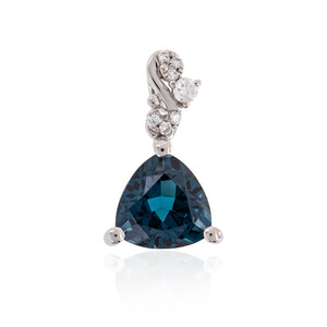 London Blue Topaz Platinium Pendant 1121TX