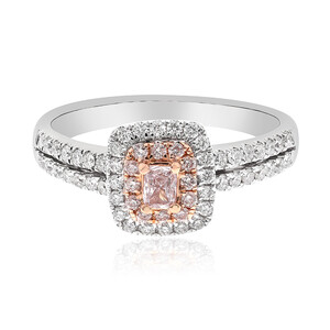Gouden ring met een I1 Roze Diamant (CIRARI) 1246FX