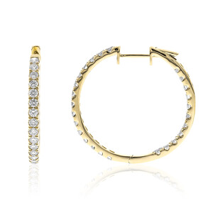 14K I1 (H) Diamond Gold Earrings (CIRARI) 1313LN