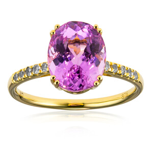 9K Brazilian Kunzite Gold Ring 1339CG