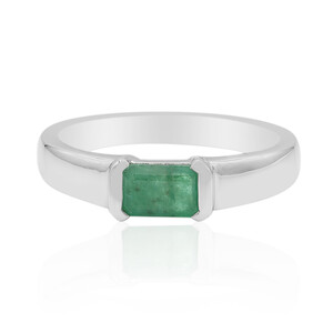 Zambian Emerald Silver Ring 1411OR