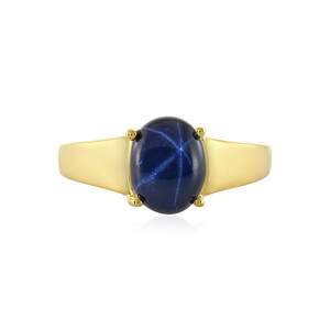 Blue Star Sapphire Silver Ring 1433DN