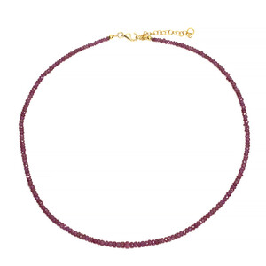 Madagascar Ruby Silver Necklace 1486ON