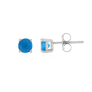 Neon Blue Apatite Silver Earrings 1625VR