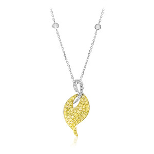 18K SI2 Yellow Diamond Gold Necklace (CIRARI) 1749KH