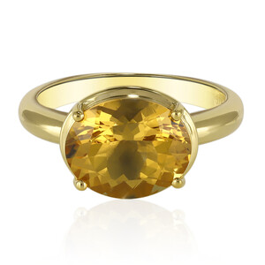 9K Golden Beryl Gold Ring 1944PP